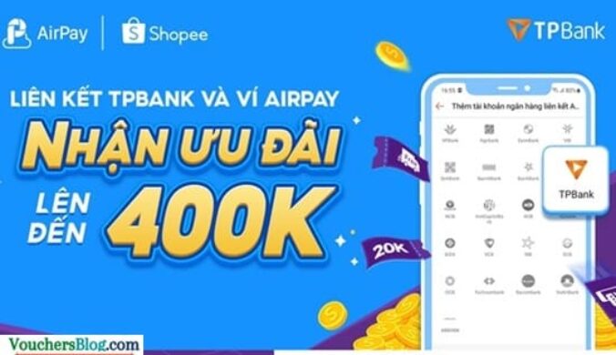 Các bước Liên kết tài khoản ngân hàng TPBank với ví airpay