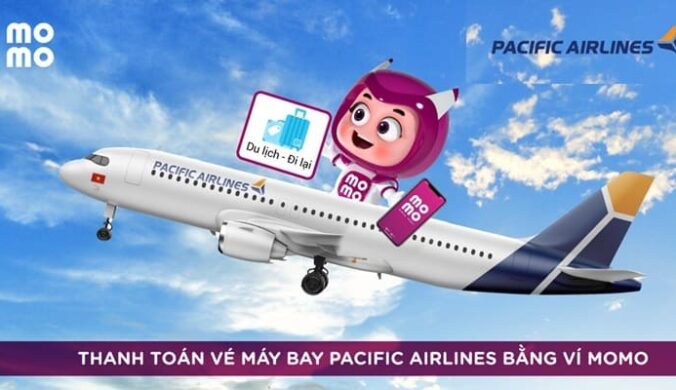 Đặt mua vé máy bay Pacific Airlines giá rẻ, tiện lợi trên Ví MoMo