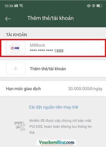 Hướng dẫn cách hủy liên kết tài khoản MBbank và momo