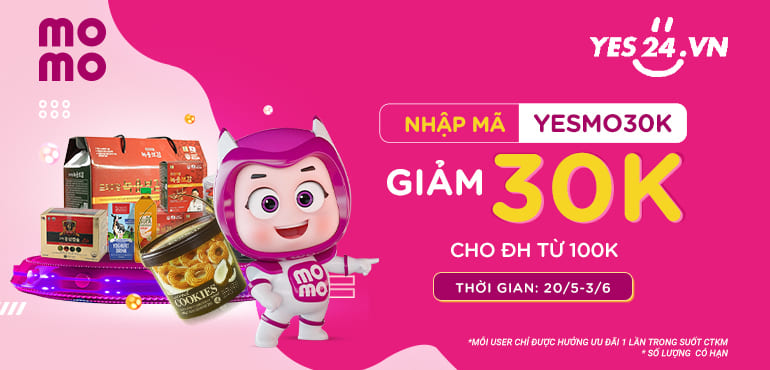 Mua hàng trên Yes24 - Thanh toán khỏi lo cùng Ví MoMo