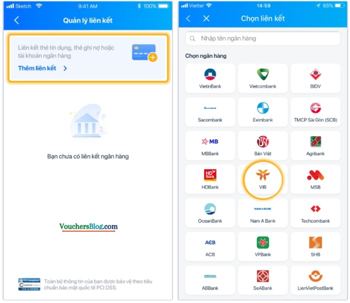 Hướng dẫn các bước liên kết ví Zalopay với thẻ ATM ngân hàng VIBbank