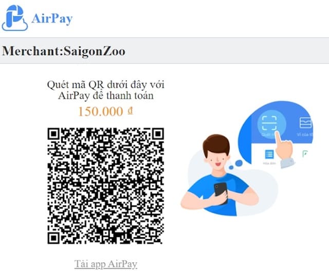Hướng dẫn đặt vé online saigonzoo.net để áp dụng khuyến mãi AirPay