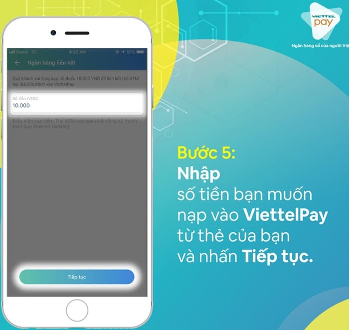 Hướng dẫn cách liên kết thẻ ngân hàng với ViettelPay