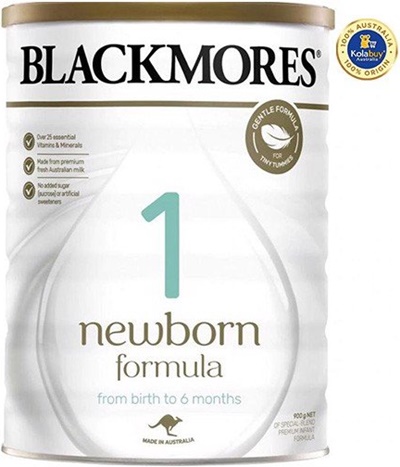 Sữa bột Blackmores số 1 cho bé 0-6 tháng Newborn Formula 900g