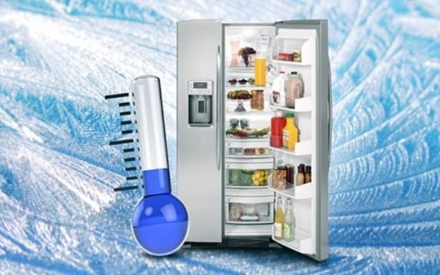 Kiểm tra nhiệt độ tủ lạnh bằng nhiệt kế