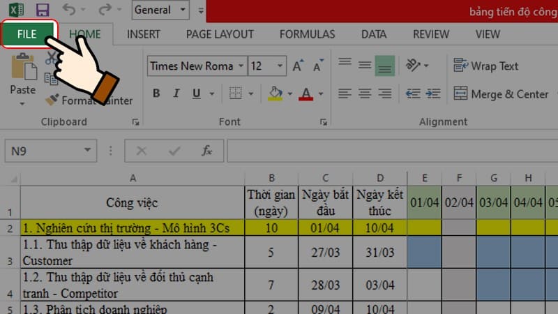 cách khóa File Excel
