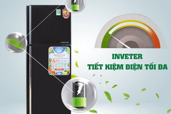 Công nghệ Inverter giúp tủ lạnh Aqua tiết kiệm điện hiệu quả hơn các loại thông thường