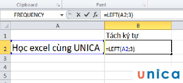 Cách sử dụng hàm left trong Excel (hình 1)