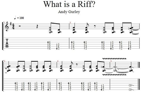 Tìm hiểu Riff trong Guitar