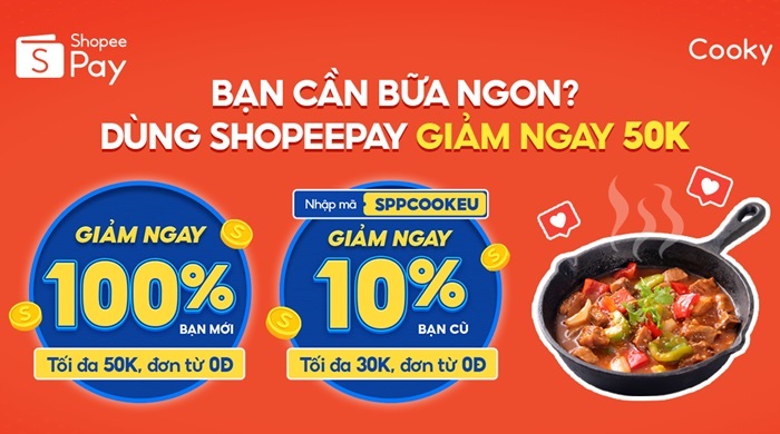 Voucher Giảm Giá Cooky.vn Thanh Toán Ví Shopeepay