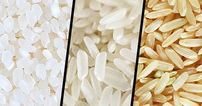 Gạo được chia thành 3 loại